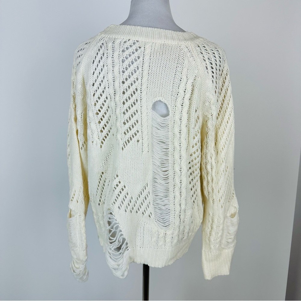 Superdown Revolve Grayson Distressed Knit Sweater… - image 6